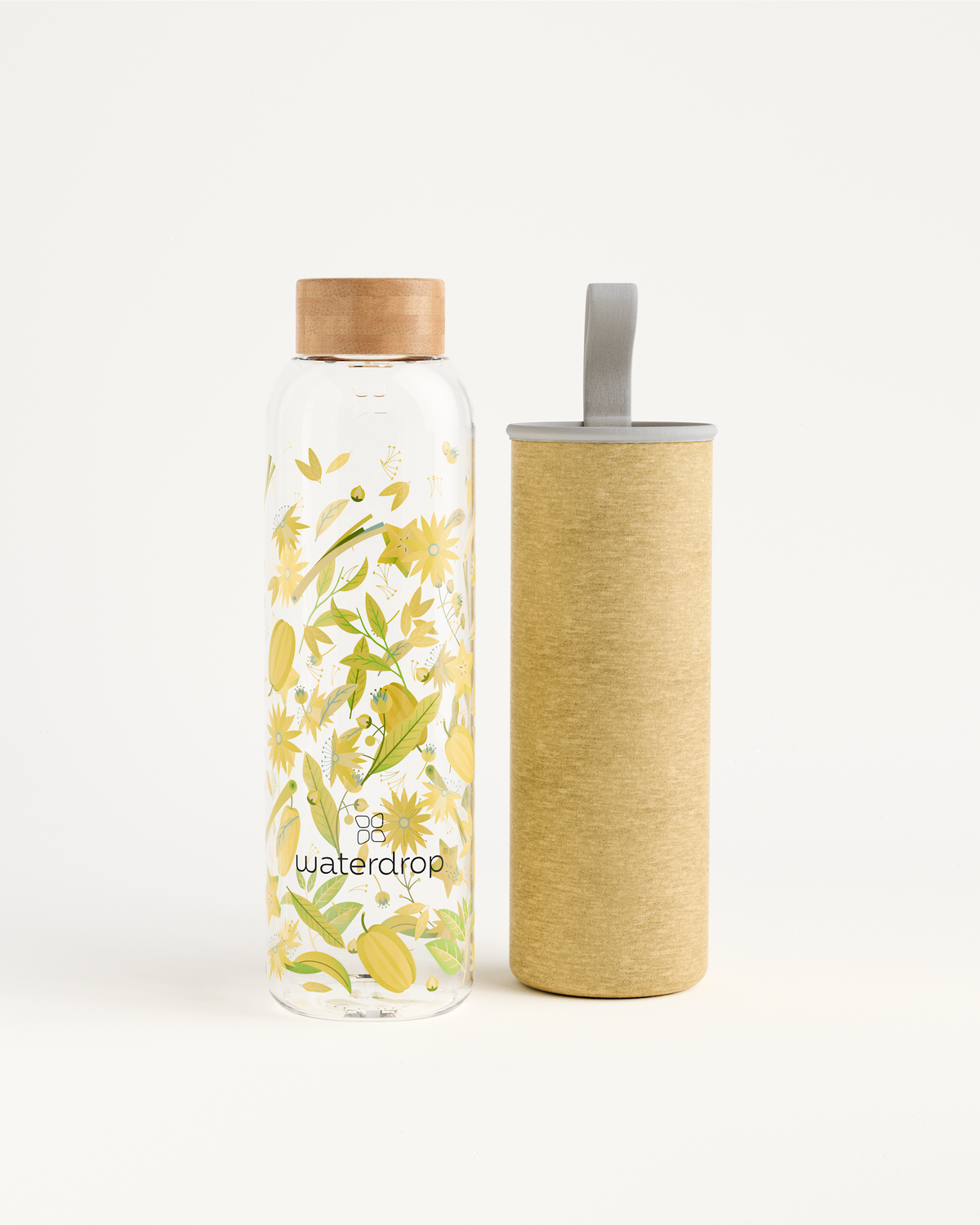 Édition en Verre glass bottle, eco-friendly hydration solution.