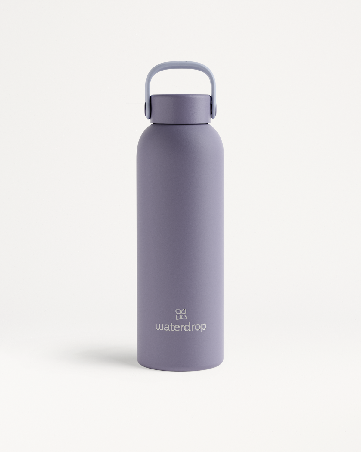 Bouteille Thermo Inox · Bouchon de Transport, matte purple finish.