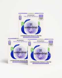 Coffret ICE TEA 2+1 blueberry hydration cubes, 36 portions.