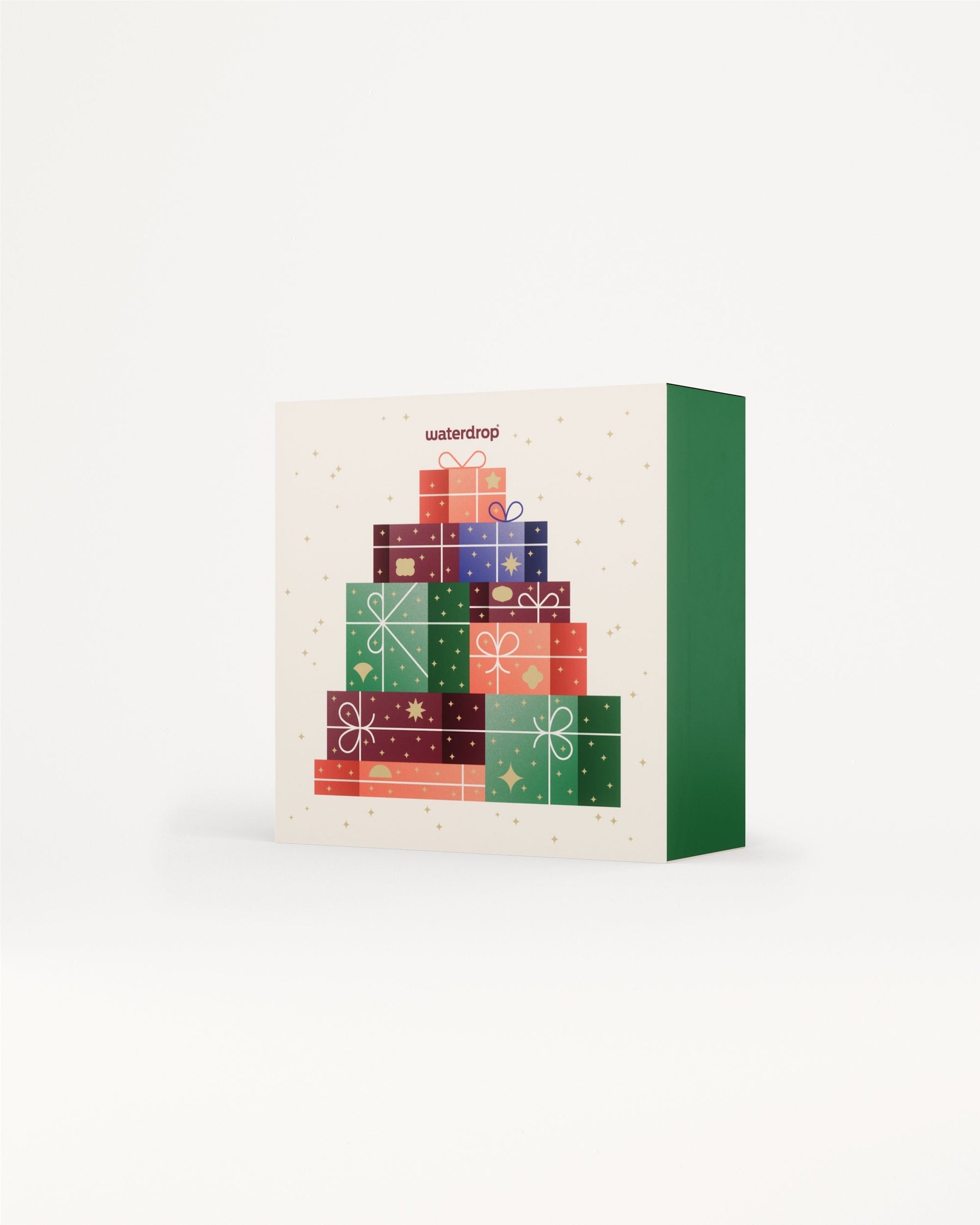 Grand Calendrier de l'avent holiday gift-box with festive illustration.