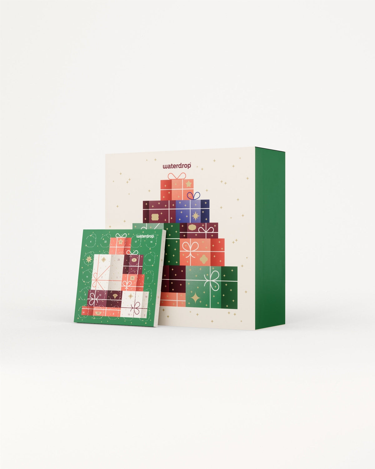Waterdrop® Coffret Calendrier de l’avent with 25 gift windows.