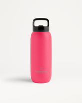 All-Purpose Thermo Straw Lid bottle, matte pink, stainless steel.