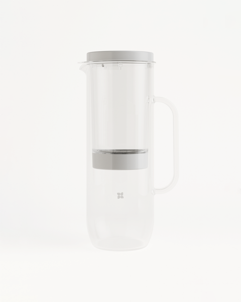 Carafe Filtrante Dafi Crystal 2L Verre LED - Filtre Charbon - Réduit Calcaire & Chlore - Sans BPA