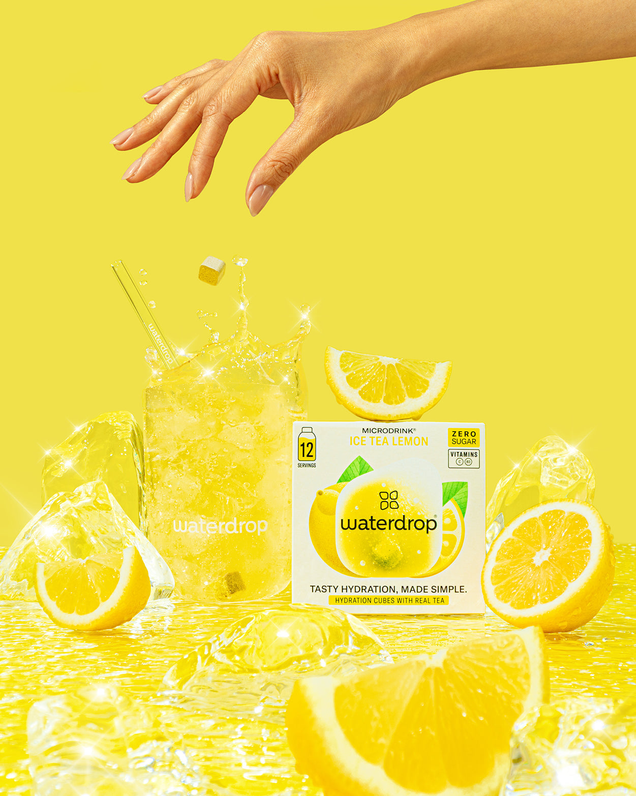 Coffret 30 Jours sans sucre lemon hydration cubes.