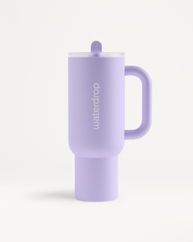 Gobelet Thermo Exploreur Fusion with handle and clear lid.