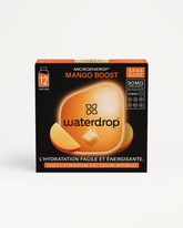 MANGO BOOST energy drink, sugar-free duo of mango and guayusa.