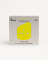 MELON microdrink box with yellow logo.