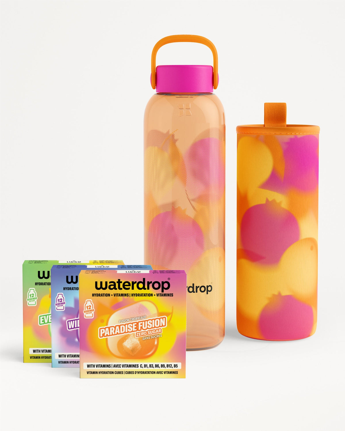 Coffret Bouteille en Verre Fusion