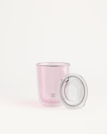 Coffret Tasse en Verre with Sip Lid.