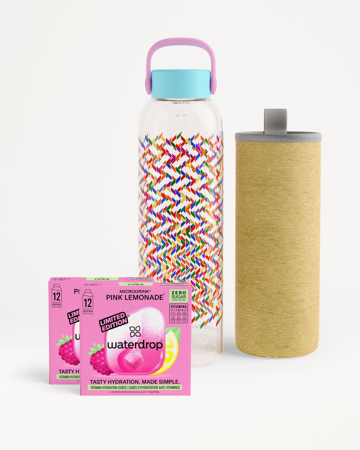 Coffret Bouteille en Verre Arc-en-Ciel