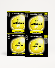 Microenergy BOOST 3+1 caffeinated hydration cubes, 160 mg caffeine.