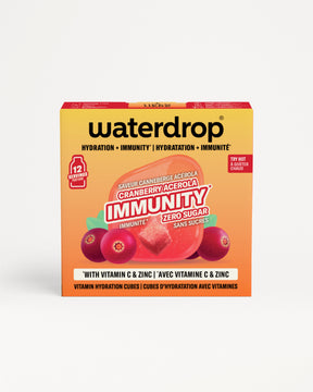 Boîte Waterdrop jaune-orange avec motifcranberry et couvercle rouge