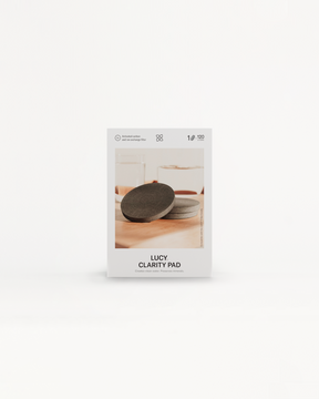 Clarity Pad LUCY® for filtering tap water impurities.